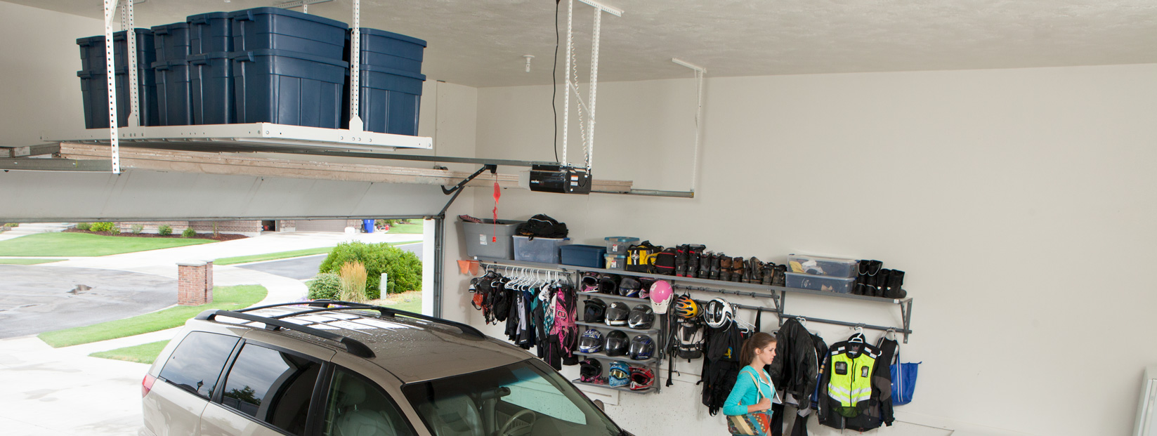 Above Garage Door Storage Rack - Field Treasure Designs